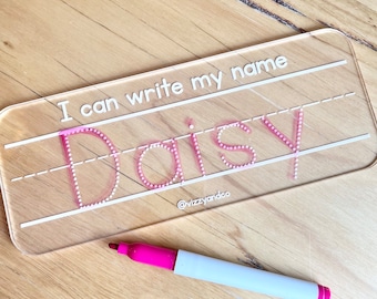 Personalised Name Trace Board | Custom Children's Name Tracing Board | Kids Tracing Board | Educational | Montessori | Learn to Write