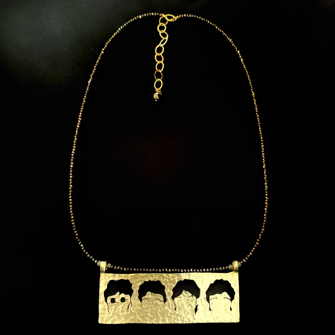 ARTcycledGoods Beatles necklace handsawed brass necklace Etsy