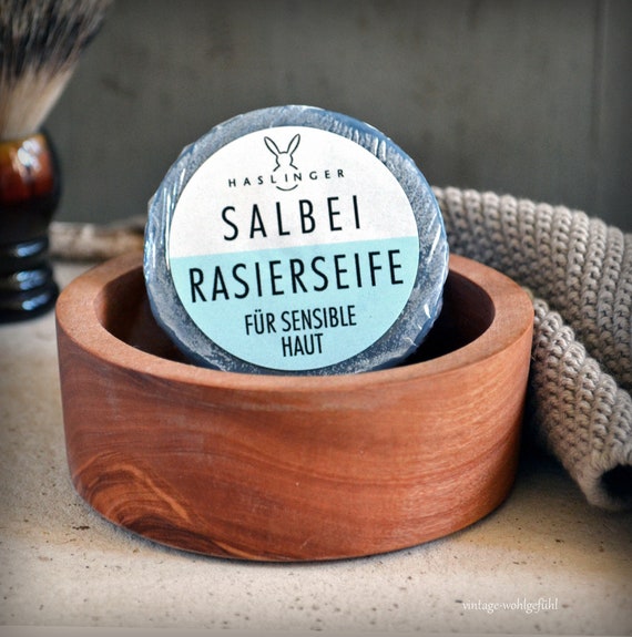 Haslinger Shaving Soap Sage Soap Shaving Natural Product Etsy