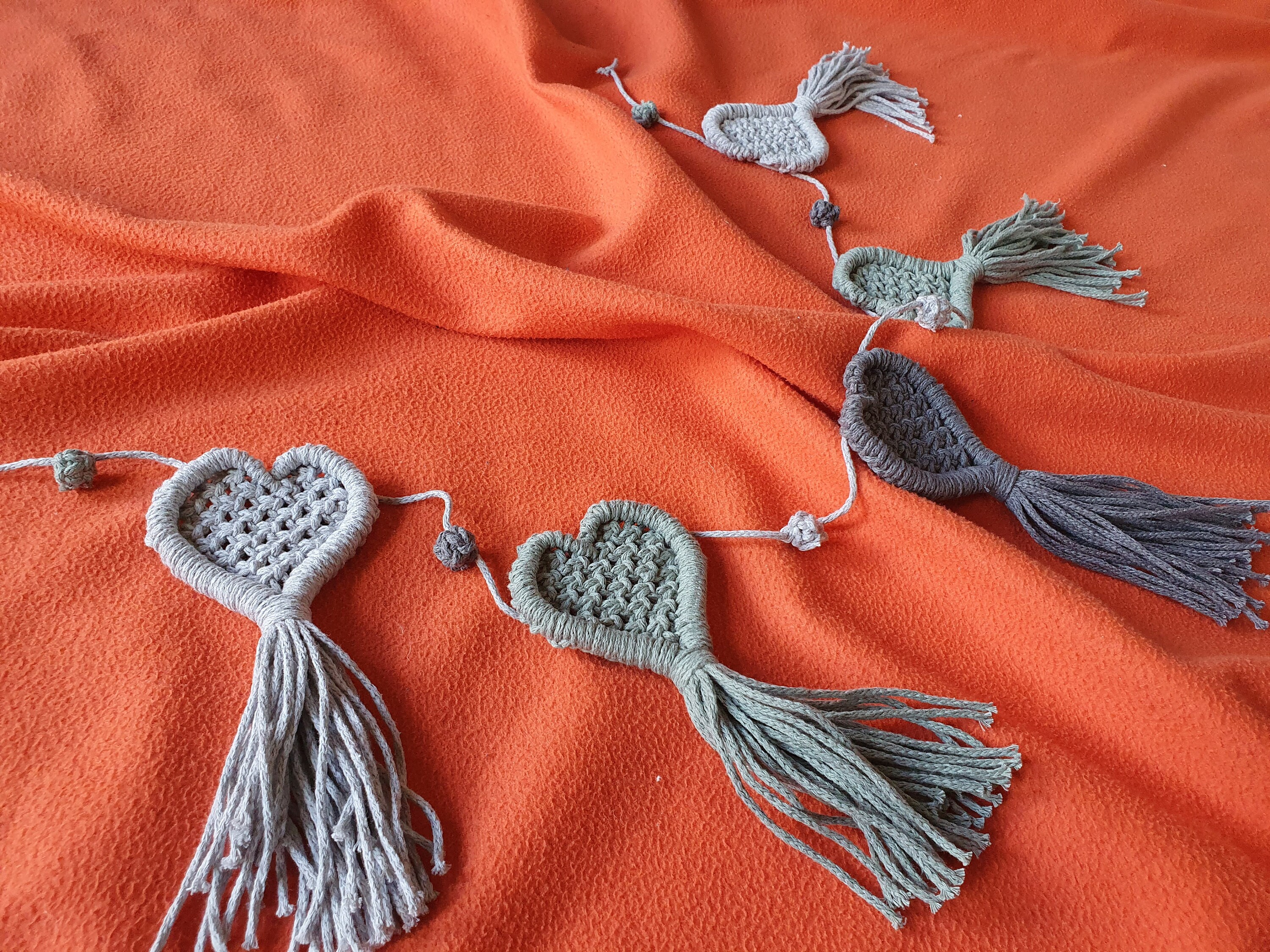 DIY Macrame Kit Heart Garland / Bunting 'Every Etsy