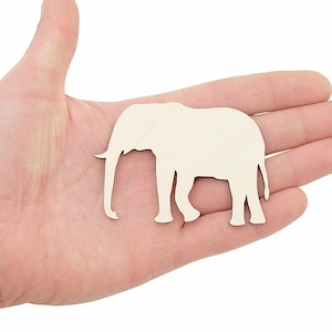 Elephant - Laser Cut Out Unfinished Wood Craft Shape ELE20 Elephant - Laser Cut Out Unfinished Wood Craft Shape ELE20