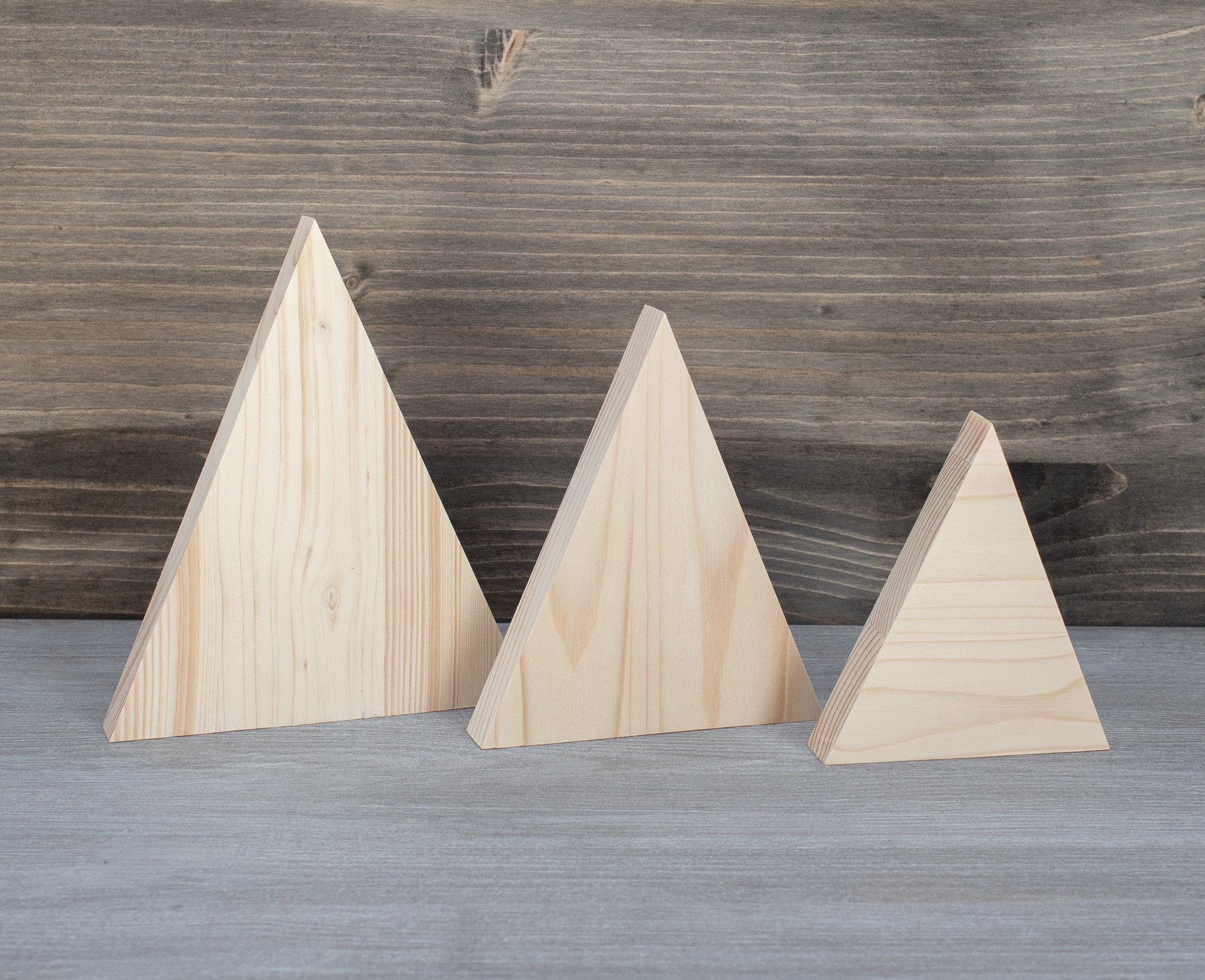 Unfinished Wood Triangle, Mountain, Christmas Tree  Blanks, Wood Cutout Craft DIY, Home Decor, Embellishments, Decoupage MDS010