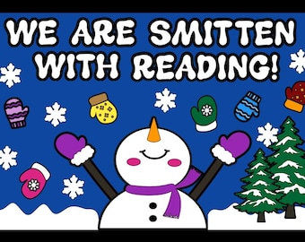 Winter Mitten Reading Bulletin Board Kit for School, Classroom, Hallway