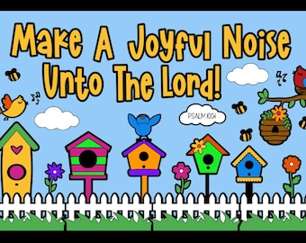 Joyful Noise Bulletin Board Kit: Church, School, Teacher Decor