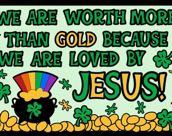 Loved By Jesus Bulletin Board Kit, St. Patrick, Christian, February