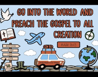 Go Into The World Bulletin Board Kit: Church Classroom Decor