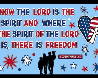 2 Corinthians Bulletin Board Kit: Christian Patriotic Decor