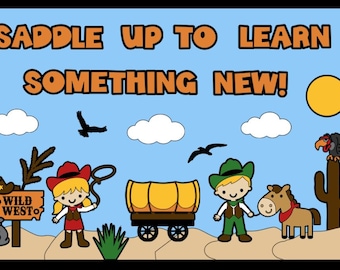 Wild West Bulletin Board Kit