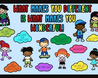 Diversity Bulletin Board Kit: School Classroom Decor
