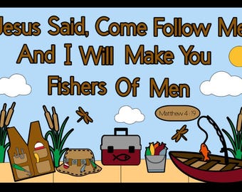 Come Follow Me Bulletin Board Kit: Church Classroom Decor