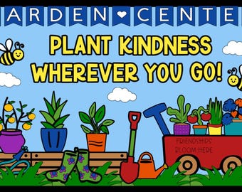 Plant Kindness Bulletin Board Kit: Classroom, Library Decor