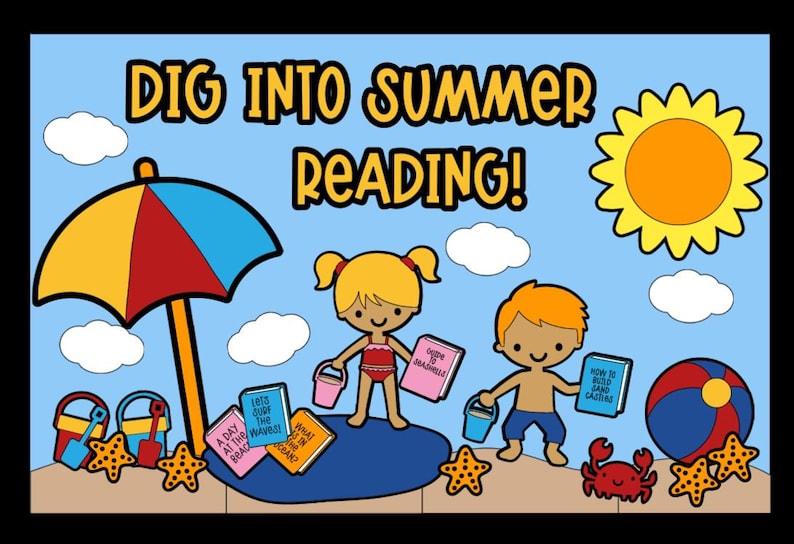 Summer Reading Bulletin Board Kit: Beach Theme Classroom Decor - Etsy