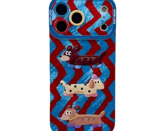 Funny Dogs iPhone 17 Case (All Sizes) Animal Collage Protective Cover