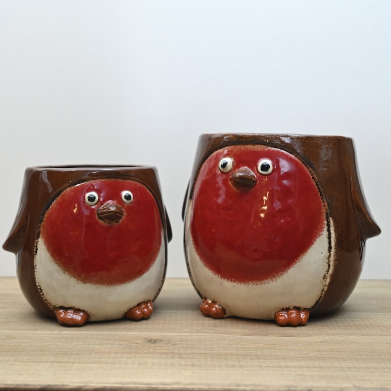 Robin ceramic planters image 3