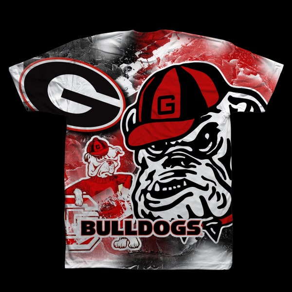 Georgia Bulldogs Sublimation T- Shirt design Digital Download file, SEC College Football T-Shirt Printable.