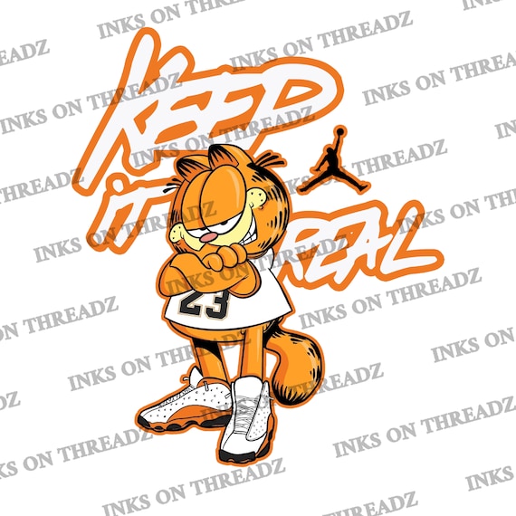 Air J13 Retro Digital Download Sneaker Match Tees Png Cartoon Graphic File Orange and White Mj 13 Design PNG Files Etsy New Zealand