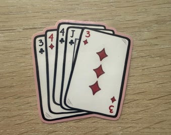 9-1-1 Buddie “Eddie Is In the Cards” Sticker
