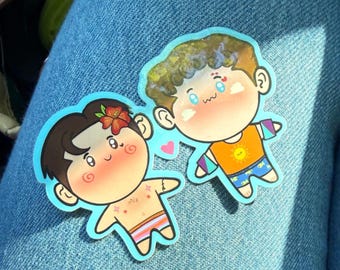 9-1-1 Summer Buddie Chibi Sticker