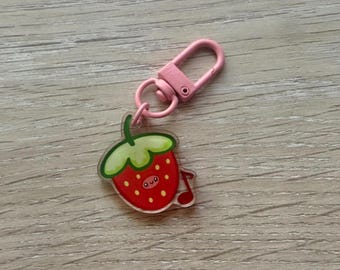 Strawberrybard Mini Keychain