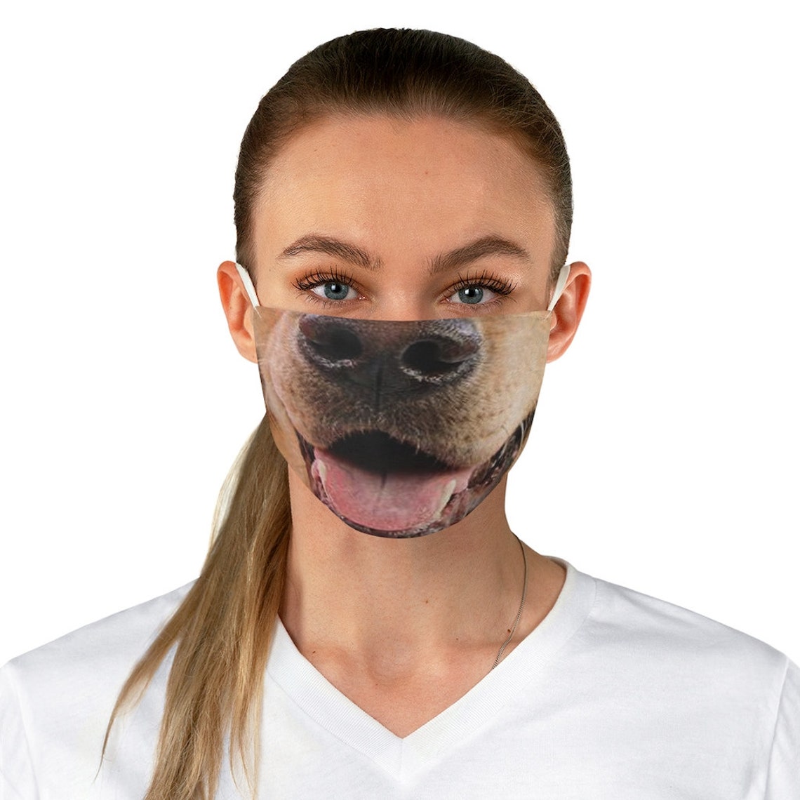 Dog Face Mask Cute Dog Face Mask Funny Dog Face Mask Etsy