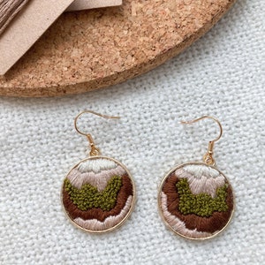 Hand Embroidered earrings
