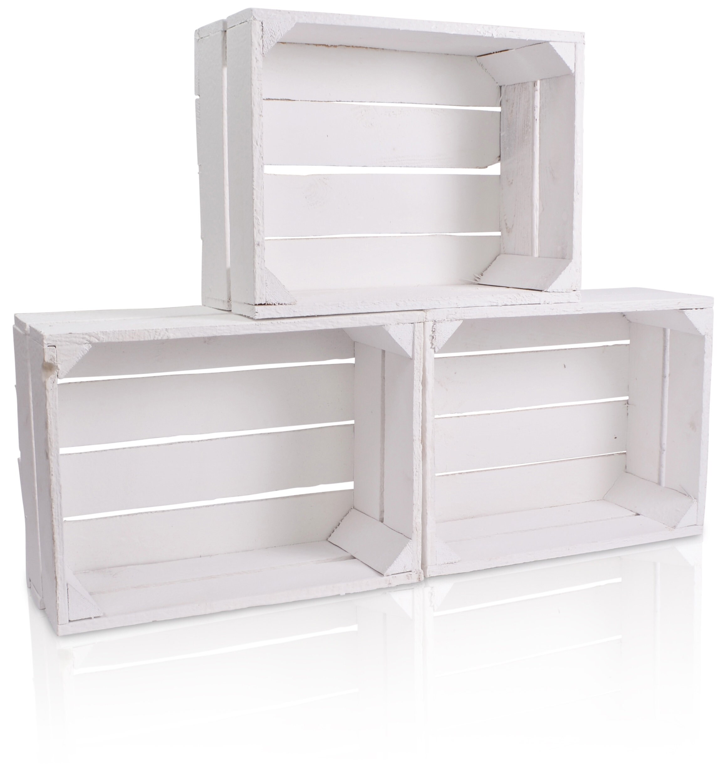 Wooden Box White Vintage Look 38x28x15cm Wooden Shelf Box Etsy