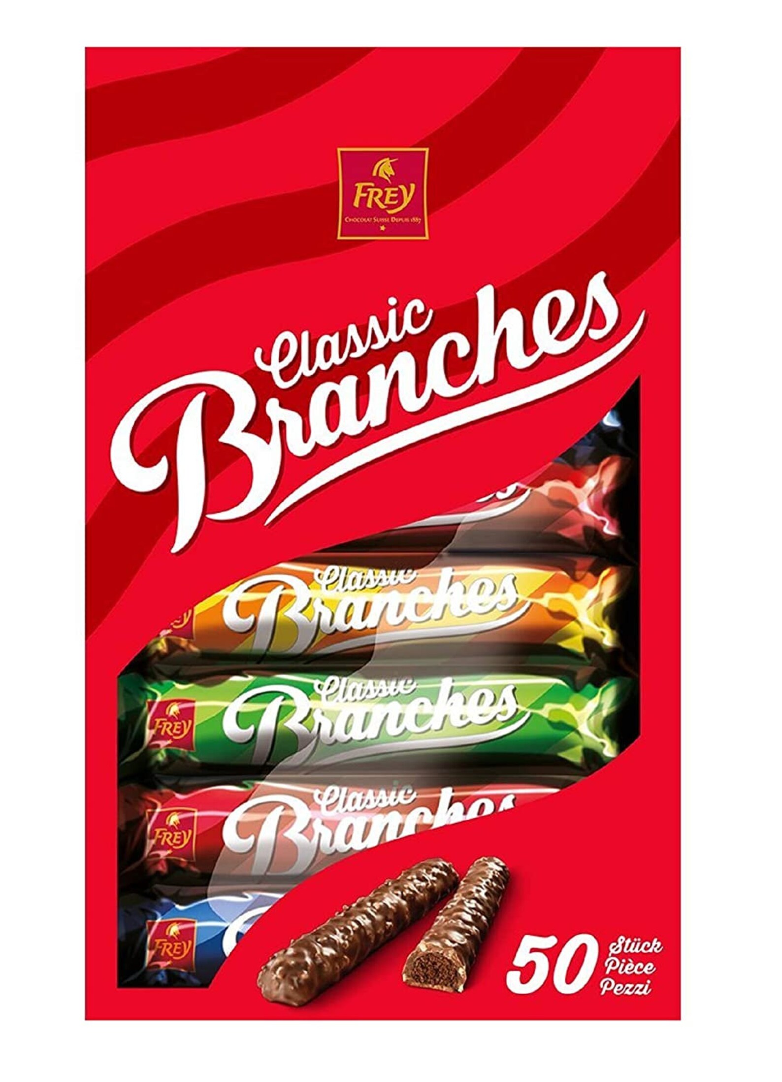 Frey Branches Classic Chocolate Bar Pack 50 1350g Swiss Etsy