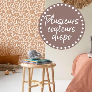 Adhesivo personalizado para puerta de armario corrediza ZAHIA con estampado de piel de pantera o leopardo
