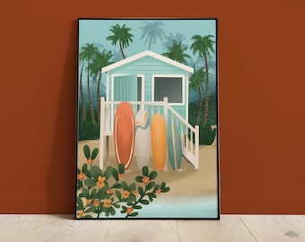 A3 strand- en surfposter