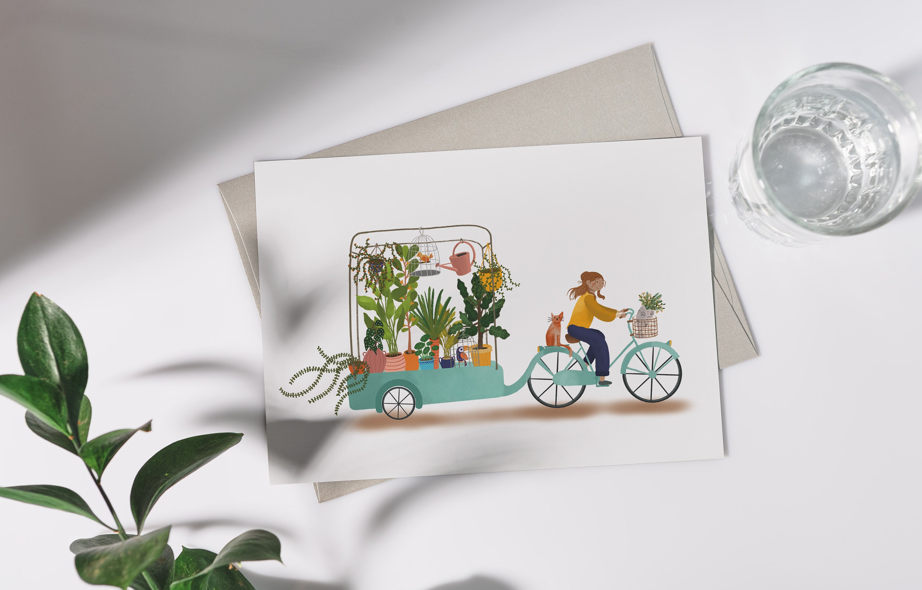 Flower Delivery Card Etsy