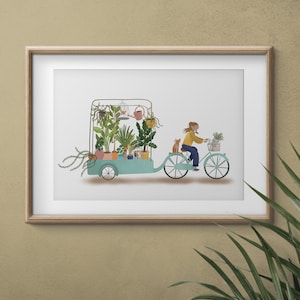 Affiche A4 Livraison de fleurs