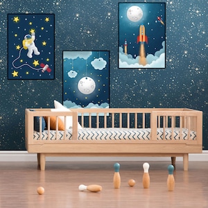 Set di 3 poster spaziali A3