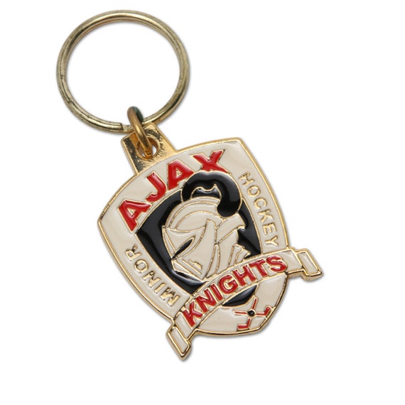 Vintage AJAX Knights Minor Hockey League Keychain… - image 6