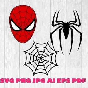 SpiderFace Web SVG, Scary Spider SVG, Digital Download, Instant Download, Png - Pdf - Ai Eps Pdf