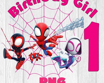 Ghost Spider Feestvarken PNG: Spidey and Friends-sublimatie