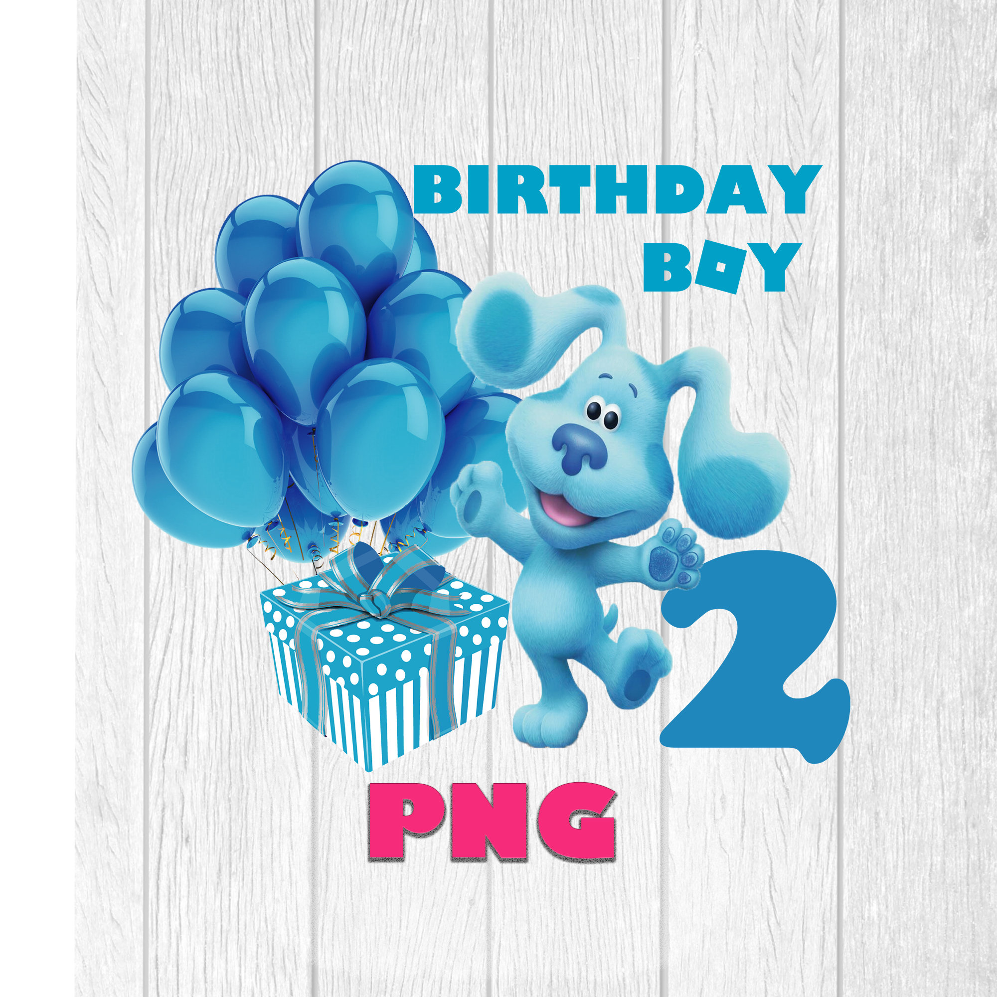 Blues Clues 2nd Birthday Boy Png, Birthday Png,blues Clues Birthday