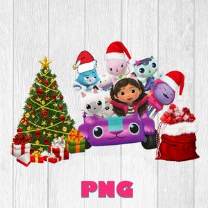Christmas Dollhouse PNG | Dollhouse Digital files|Dollhouse birthday| Instant Download