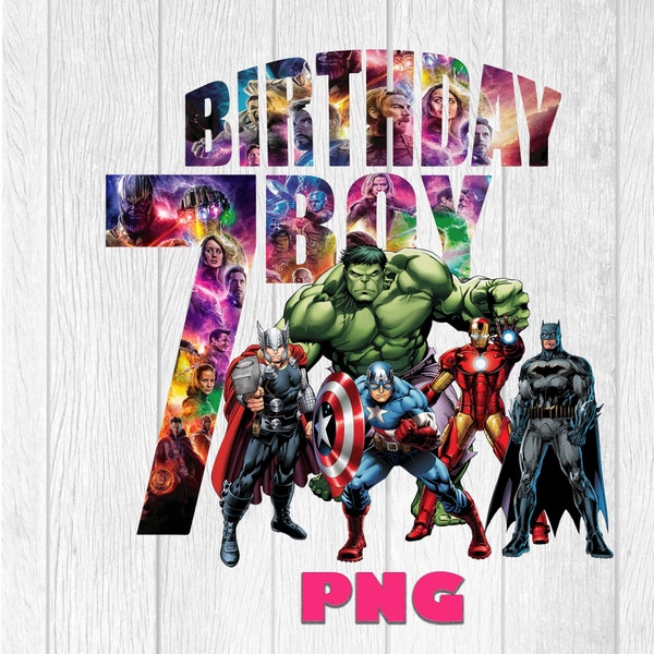 Avengers Birthday 7 Boy Clipart Png Super Heroes Avengers Png, Avengers , Marvel Avengers, Spiderman, Hulk, Avengers transparent backgrounds