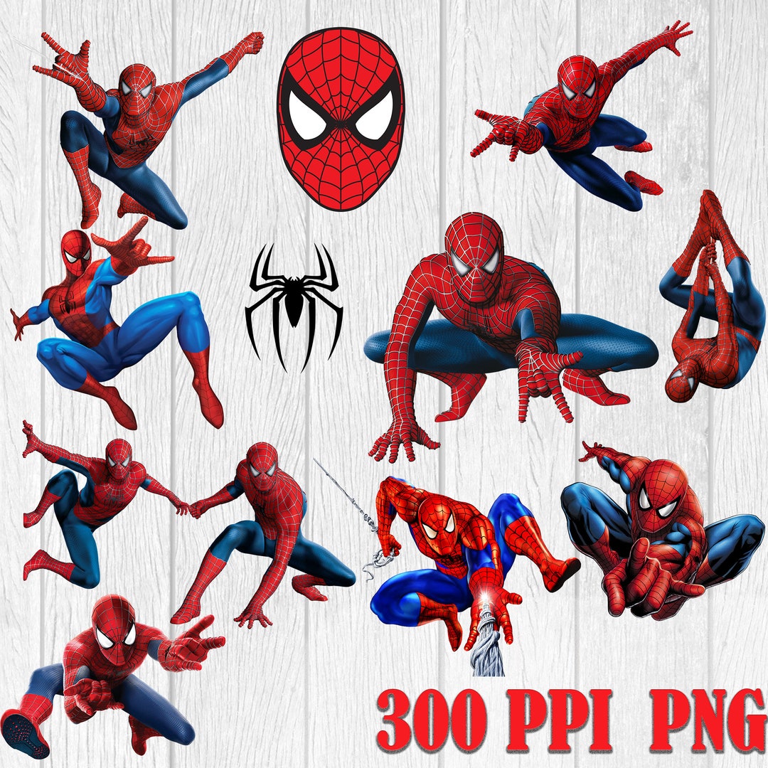 Spiderman PNG Bundle: Superhero Graphics (digital File) - Etsy