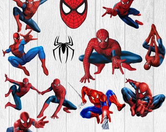 Spiderman PNG Bundle: Superhero Graphics (Digital File)