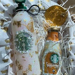 Golden hour Starbucks sports bottle