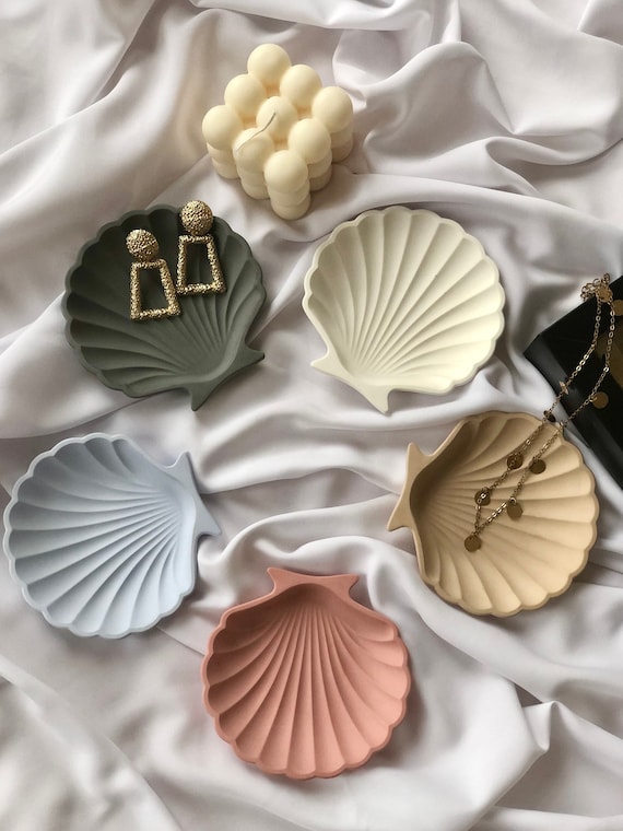 Schmuckschale Muschelschale Ringschale Schale Muschel Geschenk Sea Shell Handmade