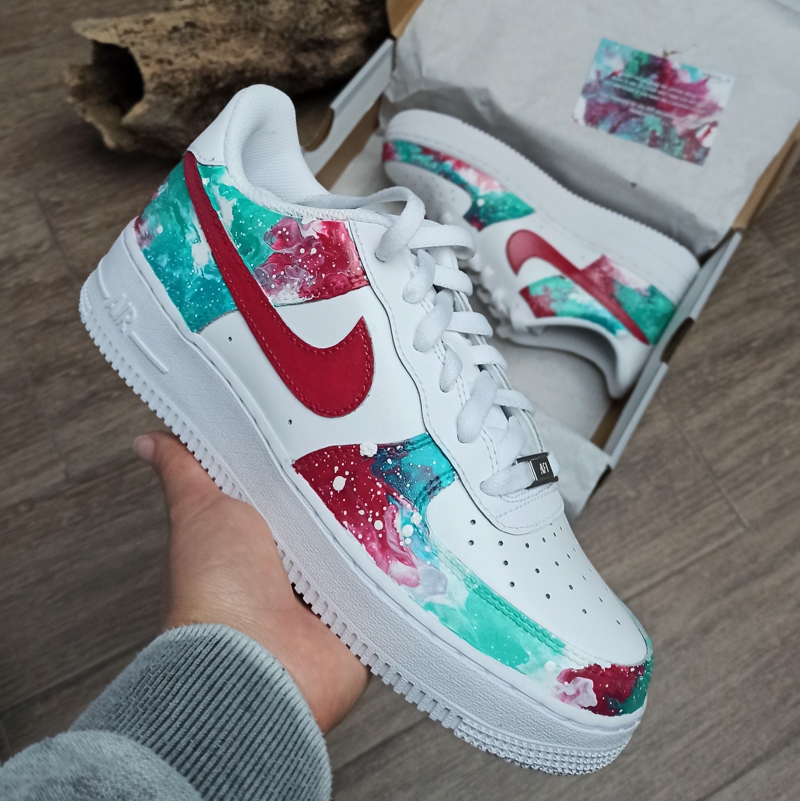 Custom Air Force 1 Galaxy Hand Painted Shoes Colorful Shoes - Etsy