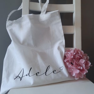 Personalised Tote Bag - Reusable Shopping Bag - Birthday Present - Hen Party - Bridesmaid - Mothers Day - Teacher Gift - Nan - Canvas Bag