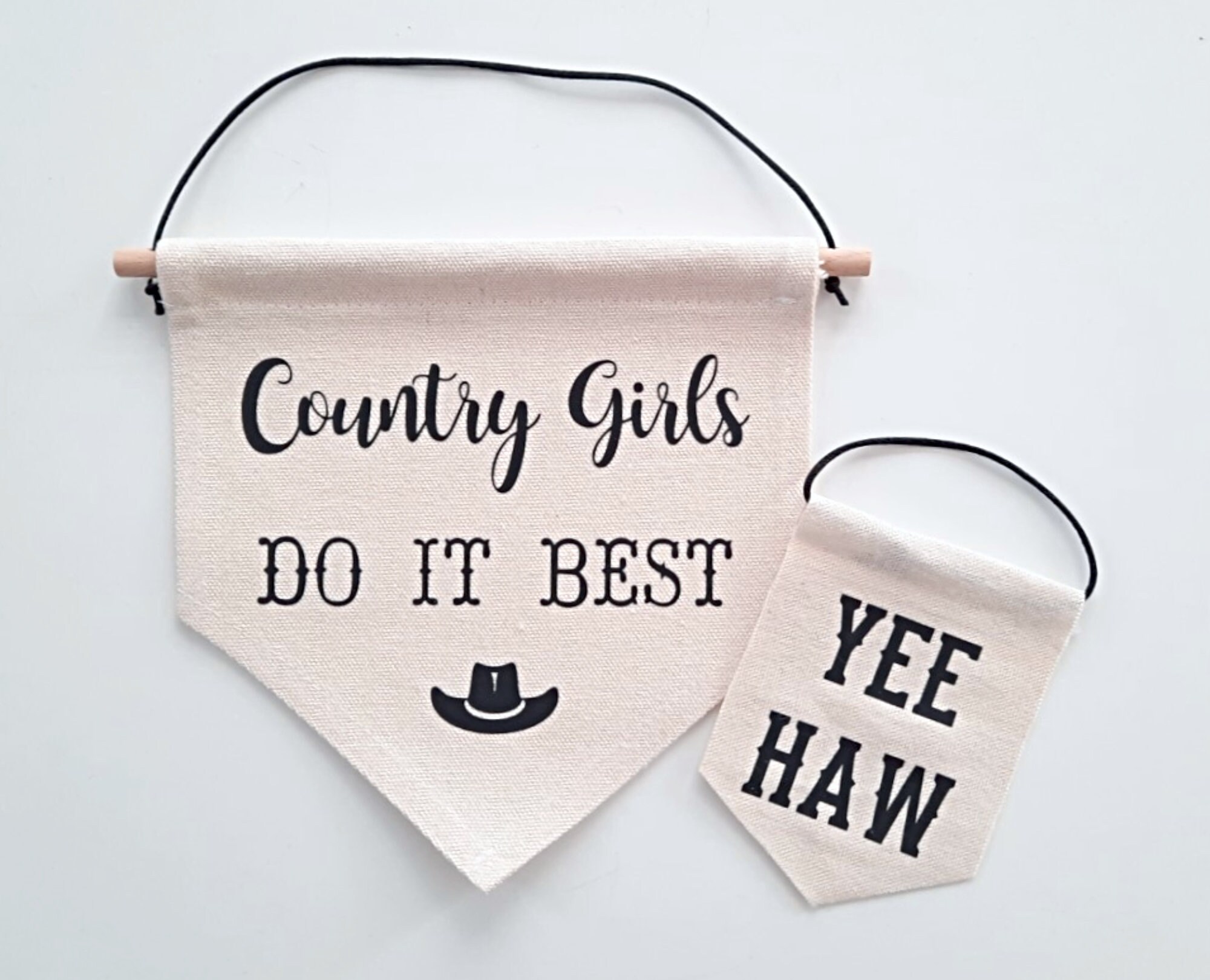 Yee Haw Hanging Canvas Banner