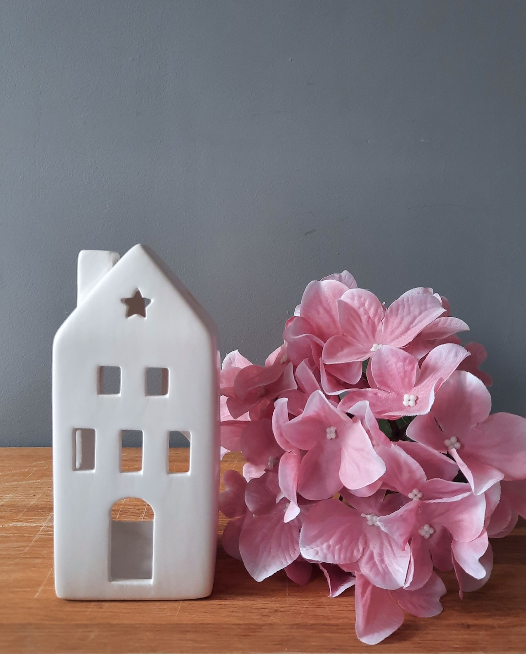 Ceramic House Mini House Tealight Holder Candle Holder Nordic Christmas Decoration Mantlepiece