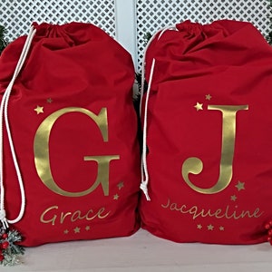 Personalised Santa Sack - Custom Christmas Sack - Name Christmas Gift Bag - Personalised Sack - Child’s Christmas Gift Sack - Santa Toy Bag
