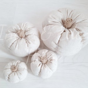 Kürbis Dekor - Stoff Kürbisse - Halloween Dekoration - Herbst Dekor - Kürbis Ornament - Herbstlich - Herbst Wohnkultur Natürlich