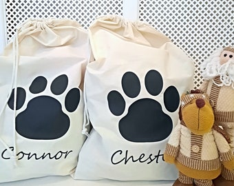 Dog Toy - Personalised Dog Storage - Pet Christmas - Pet Gift Bag - Personalised Bag - Dog Birthday Gift Sack - Toy Bag - Toy Storage - Cat