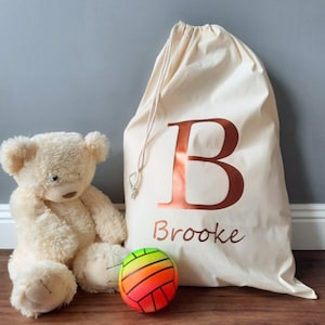 Personalised Sack - Custom Christmas Sack - Name Gift Bag - Personalised Sack - Child’s Birthday Gift Sack - Toy Bag - Toy Storage - Toy Bag